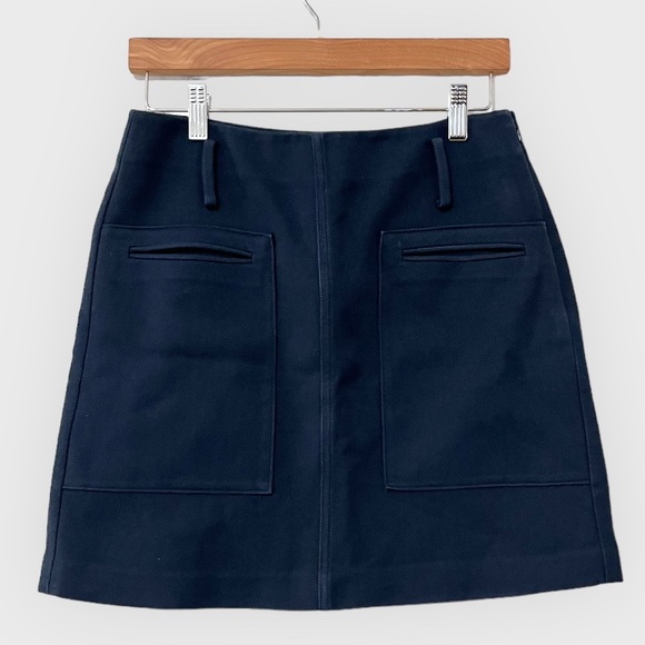 Theory Fedla Mini skirt Navy 2 - Picture 5 of 6
